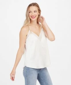 Spanx Shop All Clothing Satin Mesh V-Neck Cami