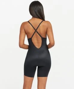 Spanx Best Sellers Suit Your Fancy Plunge Low-Back Mid-Thigh Bodysuit