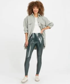 Spanx Faux Patent Leather Leggings