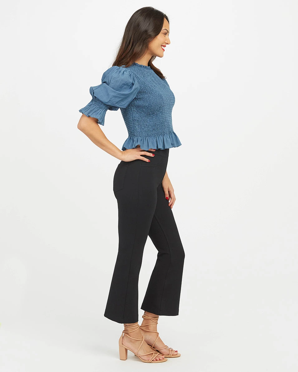 Spanx Shop All Clothing The Perfect Black Pant, Cropped Flare 3 Spanx Shop All Clothing The Perfect Black Pant, Cropped Flare