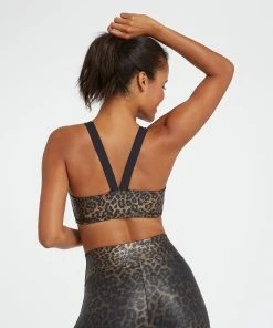 Spanx Sports Bras + Panties Printed Low Impact Sports Bra