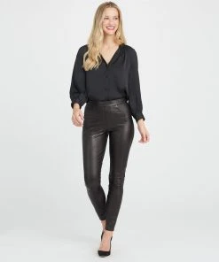 Spanx Best Sellers Leather-Like Ankle Skinny Pant