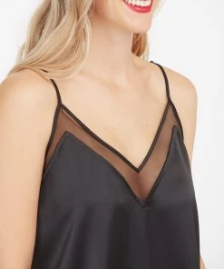 Spanx Shop All Clothing Satin Mesh V-Neck Cami