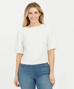 Spanx AirEssentials Puff Sleeve ‘At-the-Hip’ Top