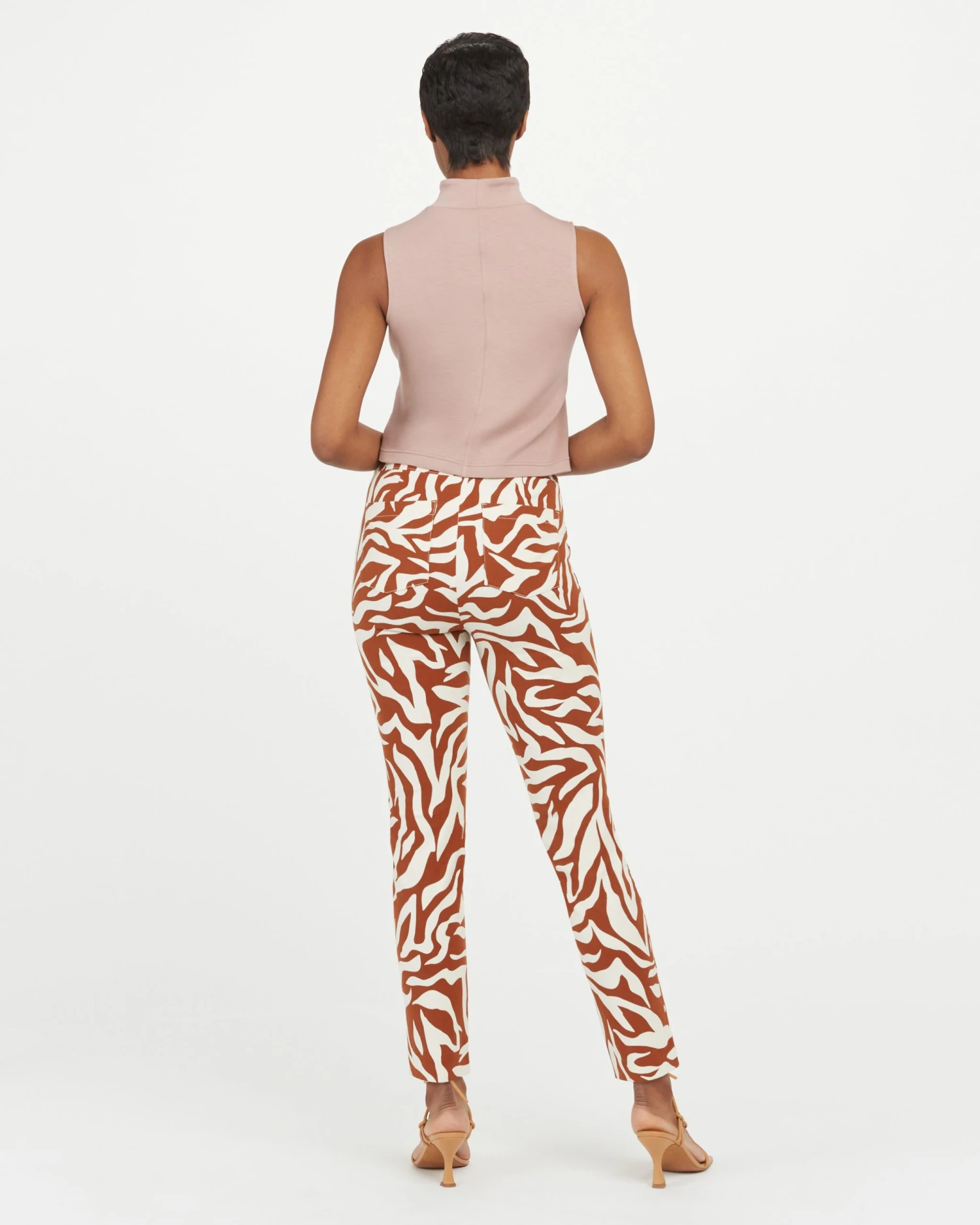 Spanx New Arrivals On-the-Go Printed Ankle Slim Straight Pant 6 Spanx New Arrivals On-the-Go Printed Ankle Slim Straight Pant