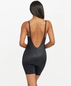 Spanx Best Sellers Suit Your Fancy Plunge Low-Back Mid-Thigh Bodysuit