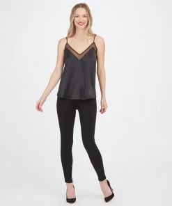 Spanx Shop All Clothing Satin Mesh V-Neck Cami