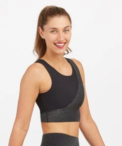 Spanx Every.Wear Reflective Crop Top Shop All Activewear