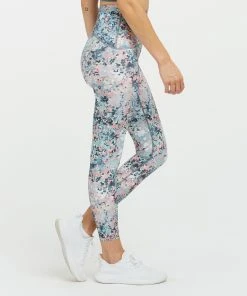 Spanx New Arrivals Booty Boost Active Splatter Floral ⅞ Leggings