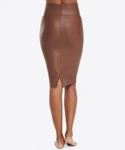 Spanx Faux Leather Pencil Skirt