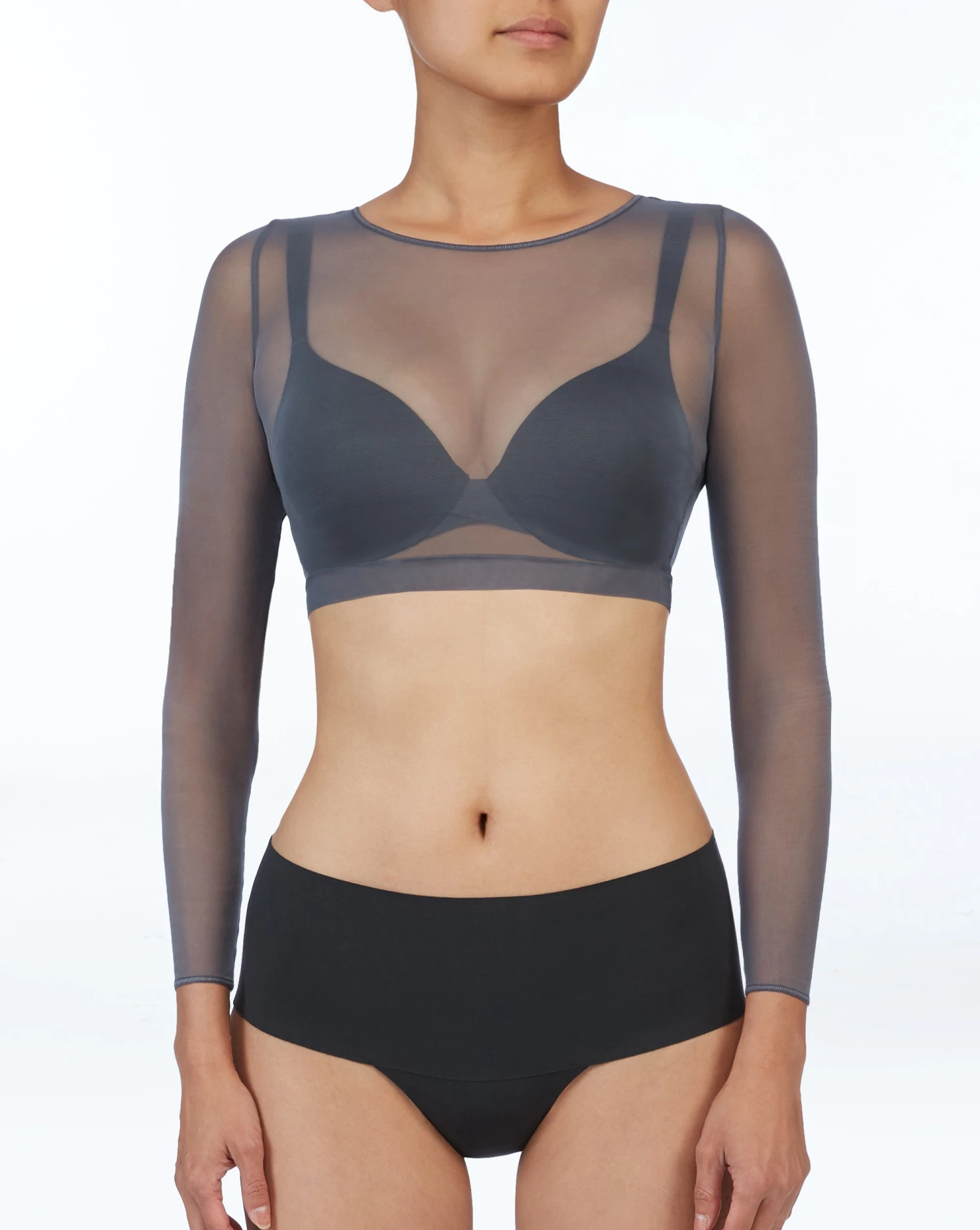 Shop All Clothing Spanx® Sheer Fashion Mesh Crop Top 8 Shop All Clothing Spanx® Sheer Fashion Mesh Crop Top