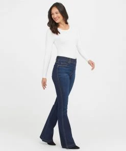 Spanx Suit Yourself Long Sleeve Scoop Neck Bodysuit Shop All Clothing