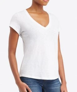 Spanx The Summer Shop Pima Cotton V-Neck Tee