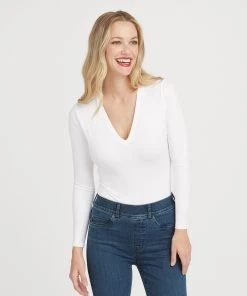 Spanx Suit Yourself Long Sleeve Thong Bodysuit