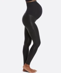 Spanx Mama Faux Leather Leggings
