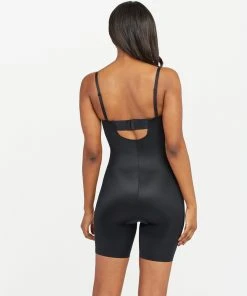 Spanx Suit Your Fancy Strapless Cupped Mid-Thigh Bodysuit Bodysuits