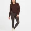 Spanx Faux Leather Croc Shine Leggings 1 Spanx Faux Leather Croc Shine Leggings