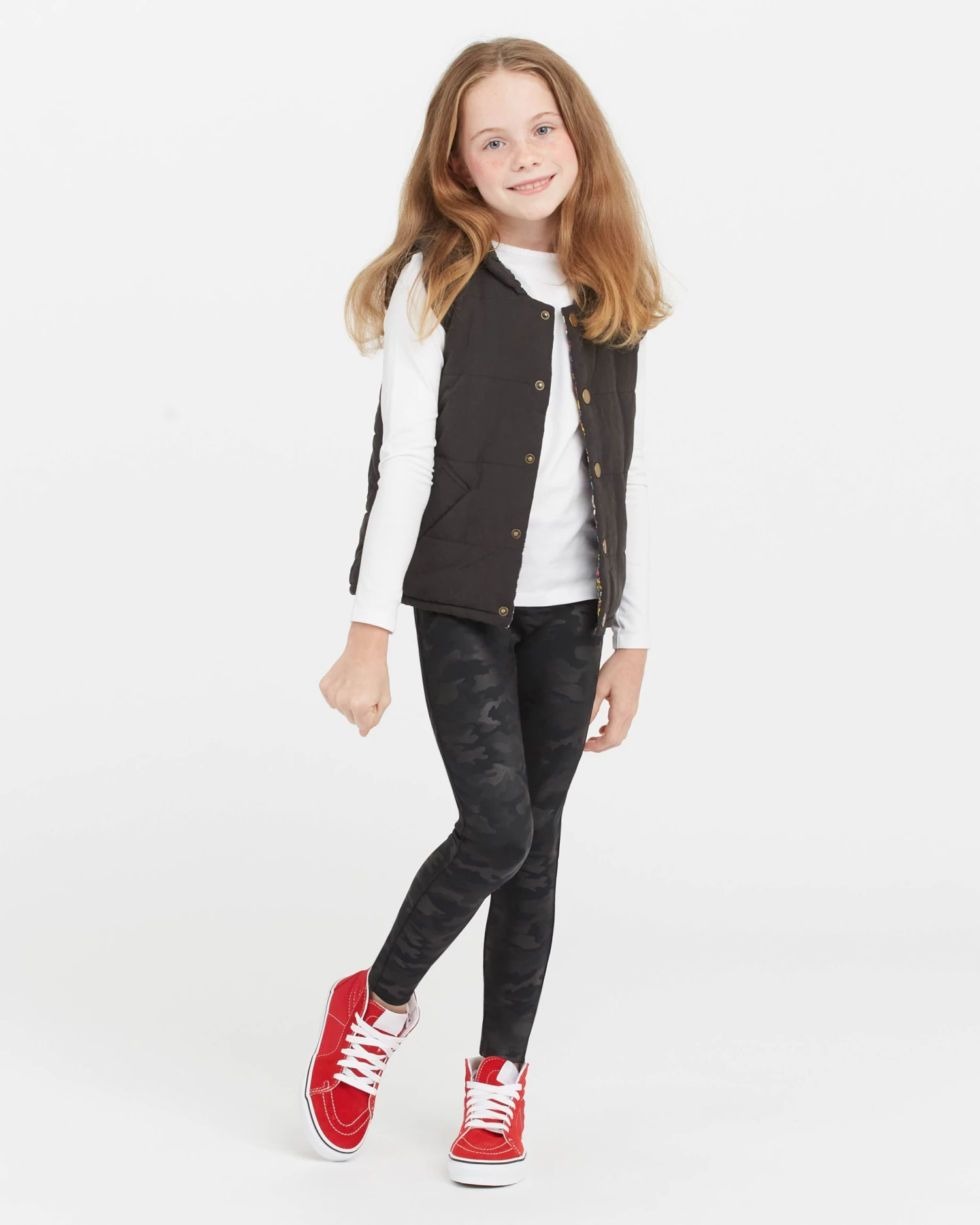 Spanx Girls Faux Leather Camo Leggings 4 Spanx Girls Faux Leather Camo Leggings