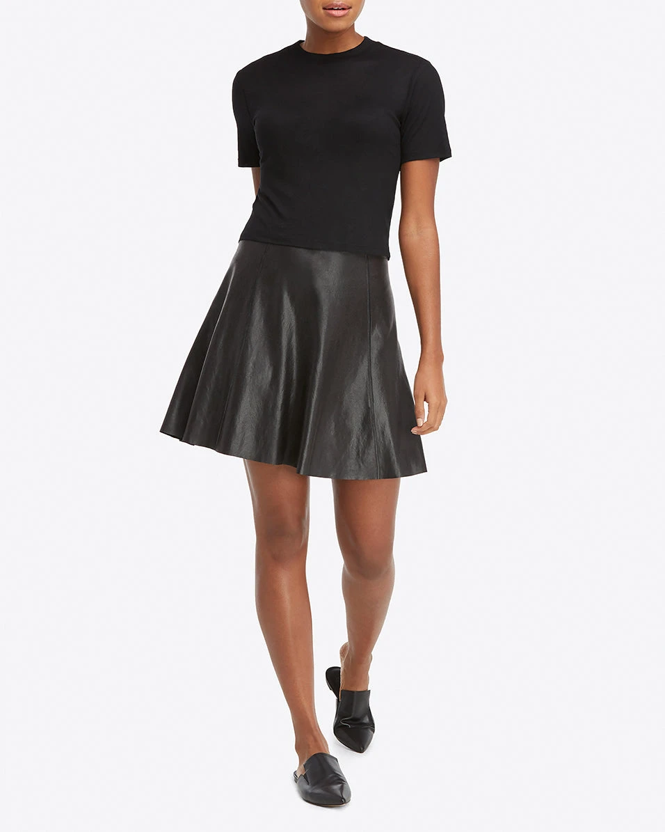 Spanx Faux Leather Skater Skirt Shop All Clothing 6 Spanx Faux Leather Skater Skirt Shop All Clothing