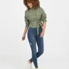 Spanx Distressed Ankle Skinny Jeans, Medium Wash Comfy Essentials