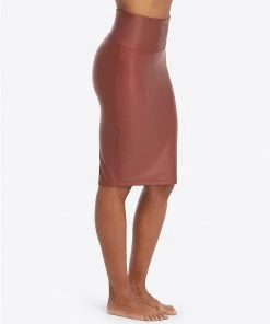 Spanx Faux Leather Pencil Skirt