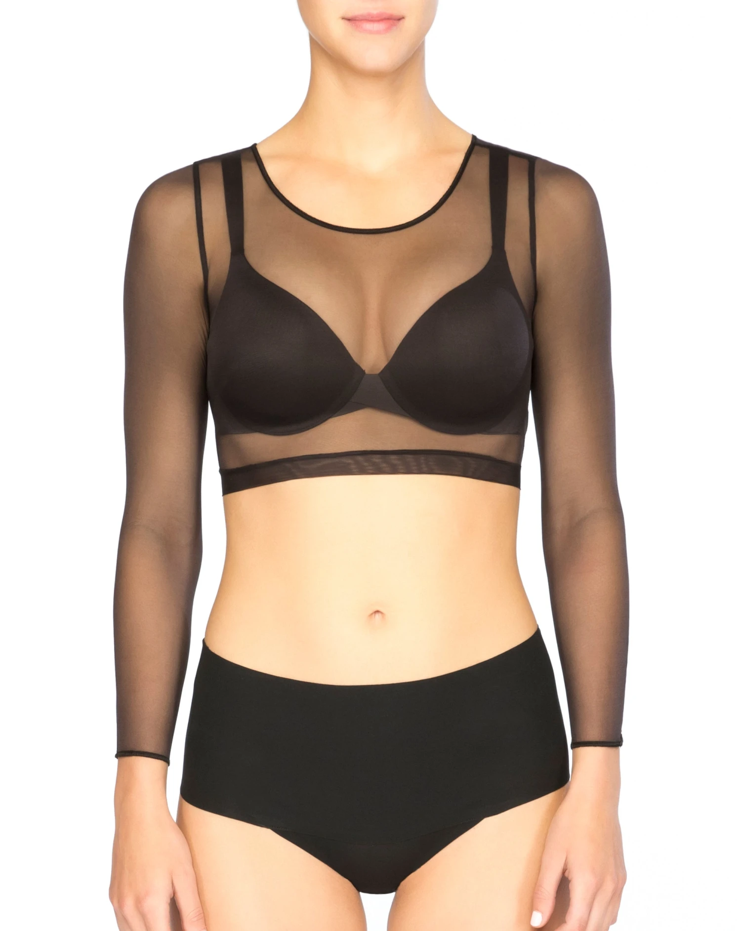 Shop All Clothing Spanx® Sheer Fashion Mesh Crop Top 3 Shop All Clothing Spanx® Sheer Fashion Mesh Crop Top