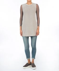 Spanx® Sheer Fashion Mesh Thong Bodysuit