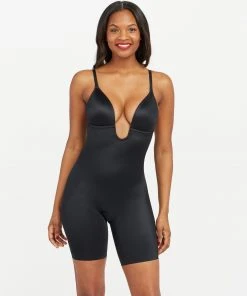 Spanx Best Sellers Suit Your Fancy Plunge Low-Back Mid-Thigh Bodysuit
