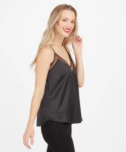 Spanx Shop All Clothing Satin Mesh V-Neck Cami