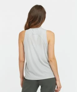 Spanx Go Lightly Ribbed Mock Neck Tank Shop All Activewear