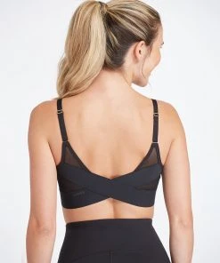 Spanx Mesh Panel Medium Impact Sports Bra The Summer Shop