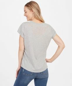 Spanx The Summer Shop Pima Cotton Crew Neck Tee