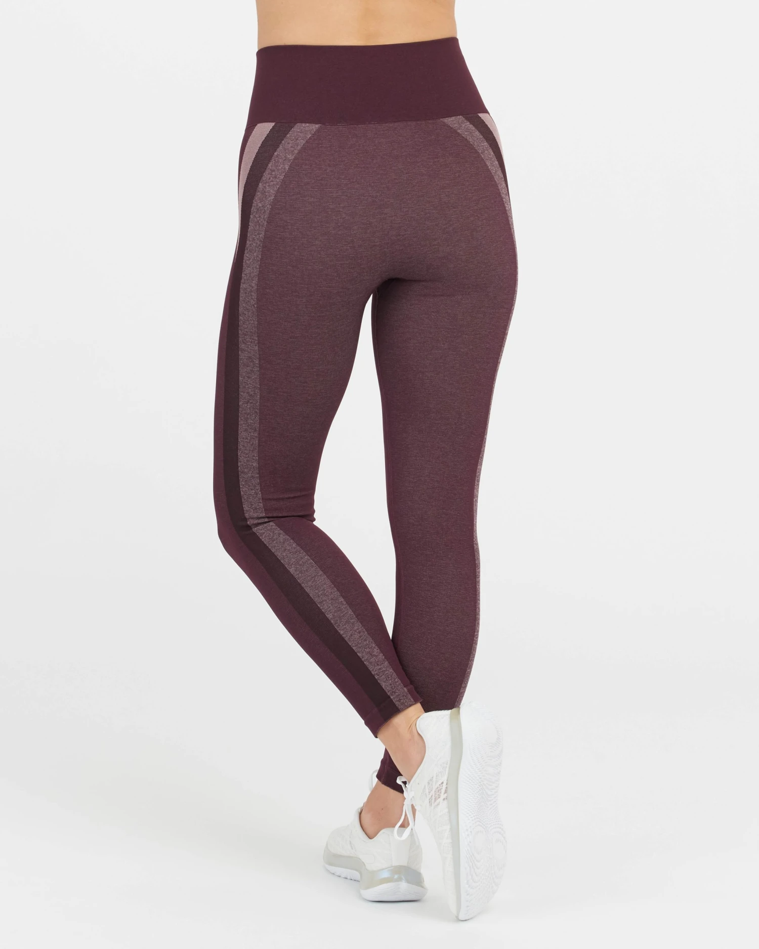 Spanx Look At Me Now Seamless Track Stripe Leggings 7 Spanx Look At Me Now Seamless Track Stripe Leggings