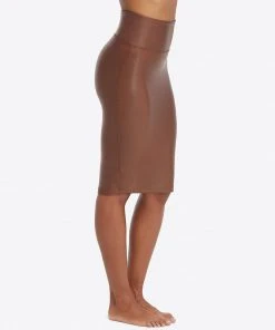 Spanx Faux Leather Pencil Skirt