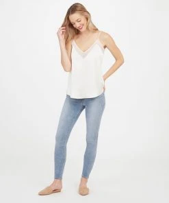 Spanx Shop All Clothing Satin Mesh V-Neck Cami