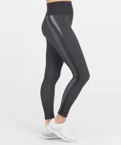 Spanx Look At Me Now Seamless Track Stripe Leggings 25 Spanx Look At Me Now Seamless Track Stripe Leggings