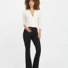 Spanx Back In Stock Flare Jeans, Clean Black
