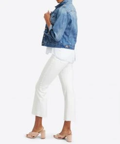 Spanx Shop All Sale White Cropped Flare Jeans
