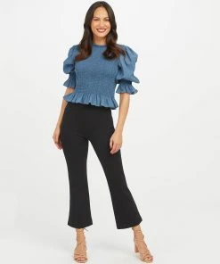 Spanx Shop All Clothing The Perfect Black Pant, Cropped Flare 11 Spanx Shop All Clothing The Perfect Black Pant, Cropped Flare