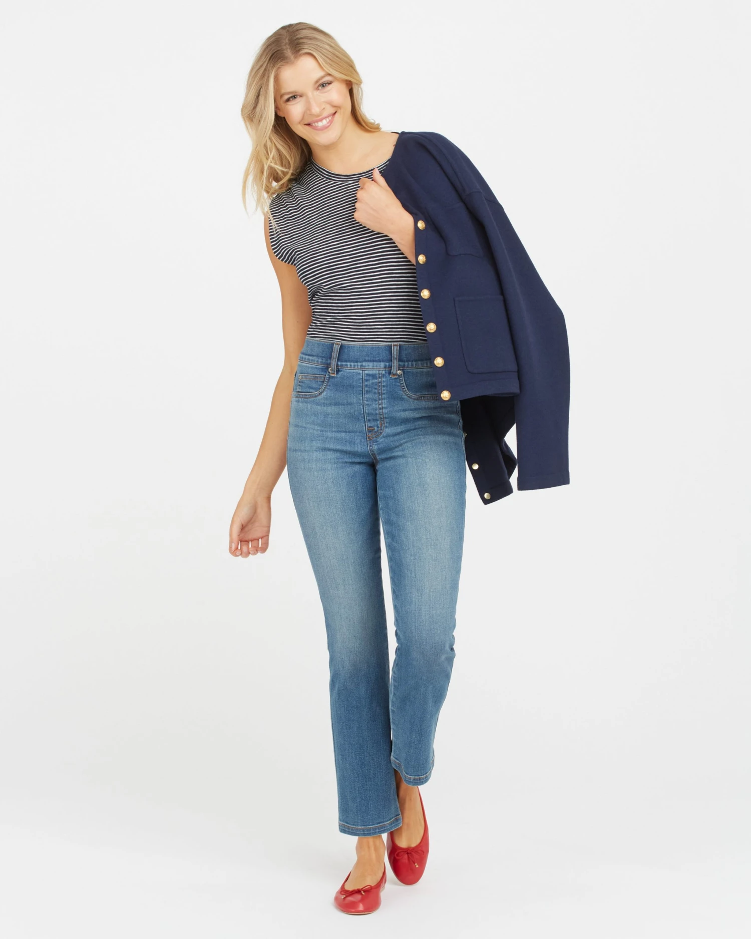 Spanx Ankle Straight Leg Jeans, Vintage Indigo New Arrivals 3 Spanx Ankle Straight Leg Jeans, Vintage Indigo New Arrivals