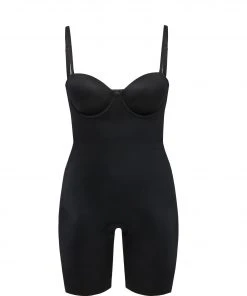 Spanx Suit Your Fancy Strapless Cupped Mid-Thigh Bodysuit Bodysuits