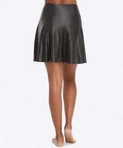 Spanx Faux Leather Skater Skirt Shop All Clothing